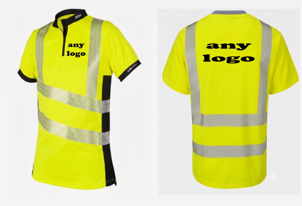 Stein Personalised Hi-Viz Short Sleeve T-Shirt Yellow