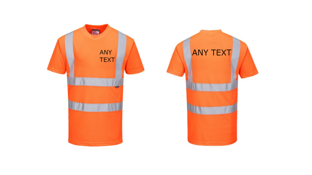 Personalised Portwest RT23 Hi-Vis Work T-Shirt