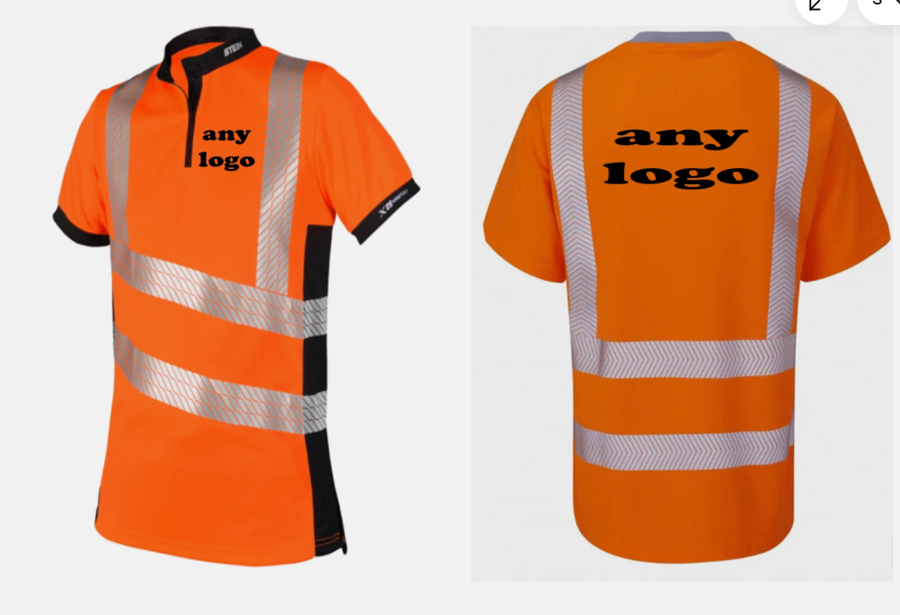 Stein Personalised Hi-Viz Short Sleeve T-Shirt Orange